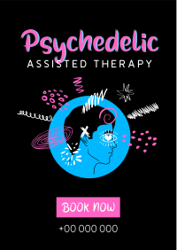 Psychedelic Assisted Therapy Flyer Design