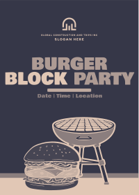 Burger Grill Party Flyer Design