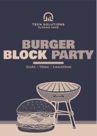 Burger Grill Party Flyer Image Preview