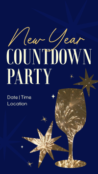 New Year Countdown Party Facebook Story Design