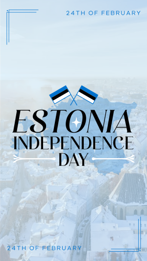 Majestic Estonia Independence Day Instagram story Image Preview