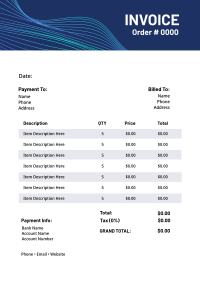 Technology Waves Invoice Image Preview