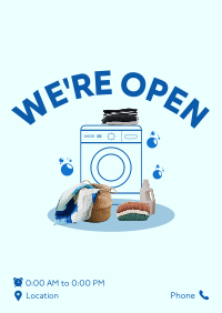 Laundry Clothes Poster Design