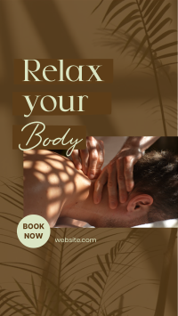 Relaxing Body Massage Instagram reel Image Preview