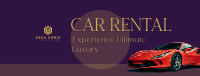 Lux Car Rental Facebook Cover Design