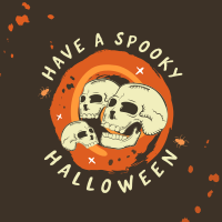 Halloween Skulls Greeting Instagram post Image Preview
