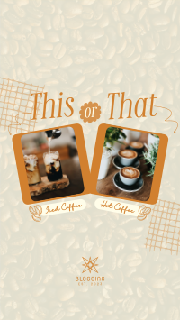 This or That Coffee Facebook Story Design