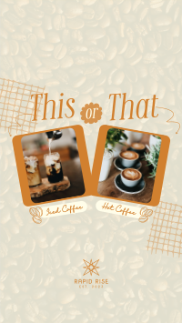 This or That Coffee Facebook story Image Preview