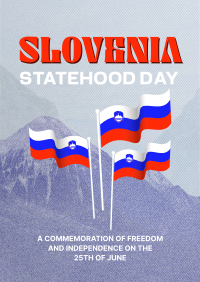 Slovenia Statehood Mountains Flyer Image Preview
