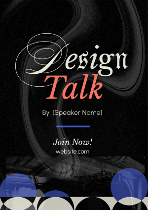 Modern Design Talk Flyer Image Preview