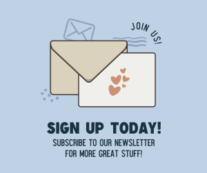 Newsletter Sign Up Facebook Post Image Preview