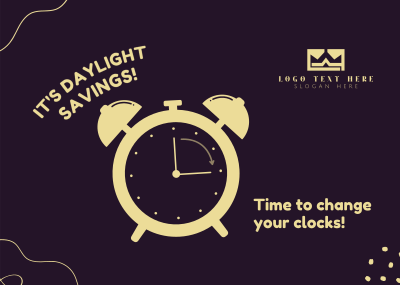 Daylight Savings Opening Hours Postcard Image Preview