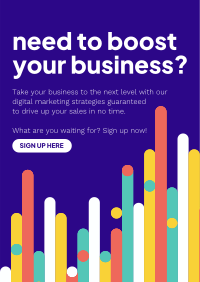 Boost Your Business Poster Design