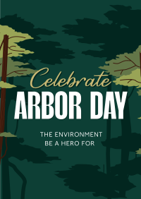 Celebrate Arbor Day Poster Design
