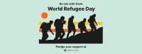 Refugee March Facebook Cover Design