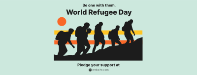 Refugee March Facebook cover Image Preview