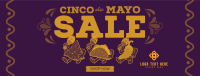 Cinco De Mayo Mascot Sale Facebook Cover Design