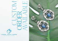 Earthy Custom Jewelry Postcard Image Preview