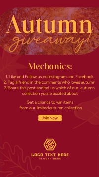 Autumn Leaves Giveaway Instagram Reel Preview