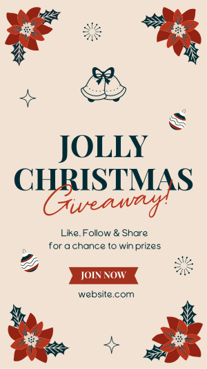 Jolly Christmas Giveaway Instagram story Image Preview
