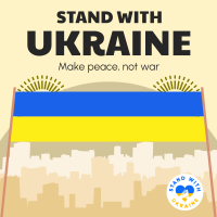 Stand With Ukraine Banner Instagram post Image Preview