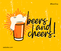 Beers and Cheers Facebook Post Design