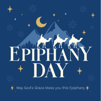 Sparkling Epiphany Day Instagram Post Design