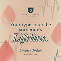 Donate Blood Campaign Instagram post Image Preview