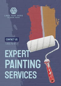 Painting Service Brush Poster Design