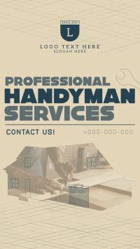 Modern Handyman Service TikTok Video Design