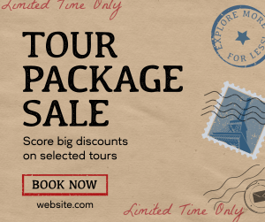 Travel Package Sale Facebook post Image Preview