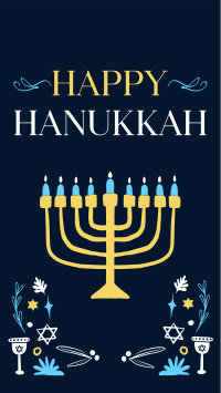 Peaceful Hanukkah Instagram story Image Preview