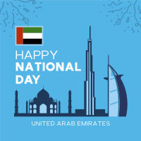 UAE National Day Landmarks Instagram post Image Preview