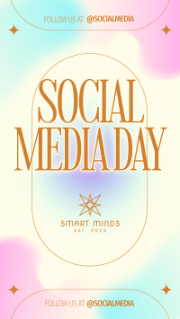 Minimalist Social Media Day Instagram story Image Preview