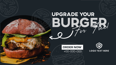 Free Burger Upgrade Facebook event cover Image Preview