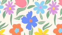Modern Floral Zoom Background Design