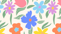 Modern Floral Zoom Background Image Preview