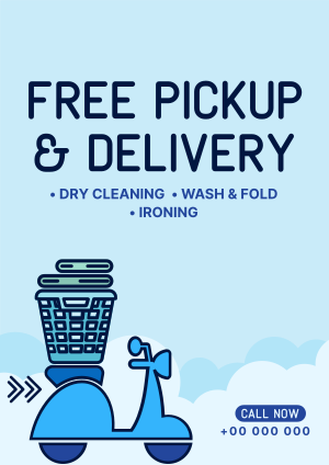 Laundry Pickup and Delivery Flyer Image Preview