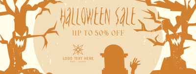 Spooky Trees Sale Facebook cover Image Preview