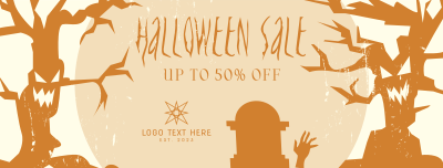 Spooky Trees Sale Facebook Cover Image Preview