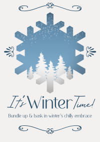 Classic Winter Greeting Poster Preview