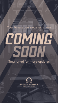 Coming Soon Fitness Gym Teaser TikTok Video Image Preview