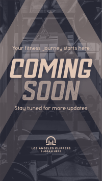 Coming Soon Fitness Gym Teaser Video Image Preview