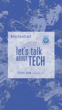 Glass Effect Tech Podcast Instagram story Image Preview