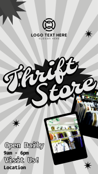 Daily Thrift Store TikTok Video Design