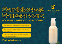 Sunscreen Beach Companion Postcard Image Preview