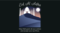 Eid Desert Mosque Facebook Event Cover Design