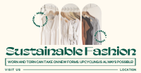 Minimalist Sustainable Fashion Facebook Ad Design
