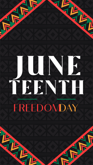 Juneteenth Freedom Revolution Instagram Reel Image Preview