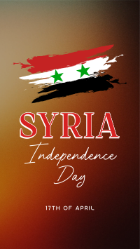 Syria Independence Flag Instagram Story Design